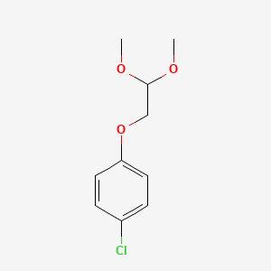 molecular formula C10H13ClO3 B8581937 4-Chlorophenoxyacetaldehyde dimethylacetal 
