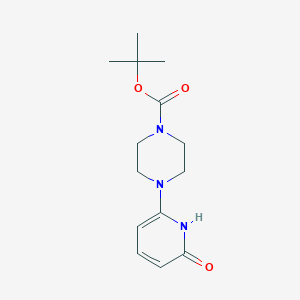 molecular formula C14H21N3O3 B8581945 tert-Butyl 4-(6-hydroxypyridin-2-yl)piperazine-1-carboxylate 