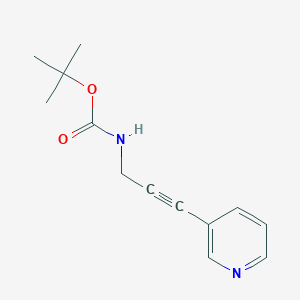 molecular formula C13H16N2O2 B8581960 tert-Butyl [3-(pyridin-3-yl)prop-2-yn-1-yl]carbamate CAS No. 777856-66-3