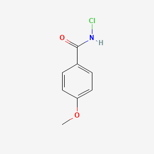 molecular formula C8H8ClNO2 B8582026 N-Chloro-4-methoxybenzamide CAS No. 33349-24-5