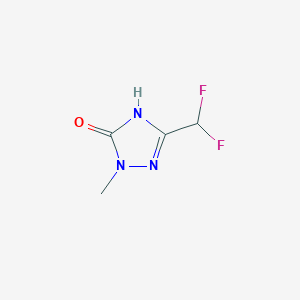molecular formula C4H5F2N3O B8582058 5-(Difluoromethyl)-2-methyl-1H-1,2,4-triazol-3(2H)-one 