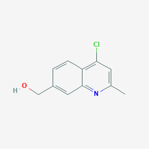 molecular formula C11H10ClNO B8582074 (4-Chloro-2-methyl-quinolin-7-yl)-methanol 