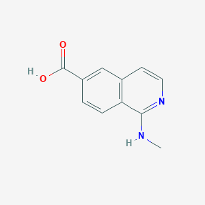 molecular formula C11H10N2O2 B8582088 1-(Methylamino)isoquinoline-6-carboxylic acid 