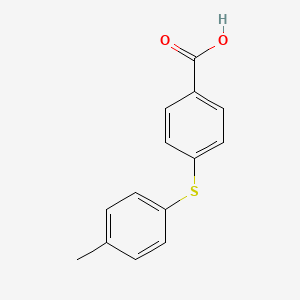 molecular formula C14H12O2S B8582116 4-(4-Methylphenylthio)benzoic acid 