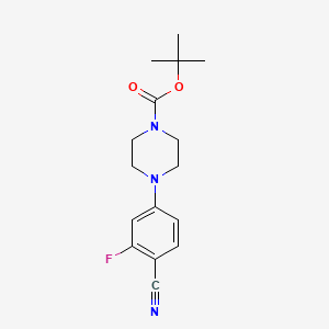 tert-Butyl 4-(4-cyano-3-fluoro-phenyl)piperazine-1-carboxylate