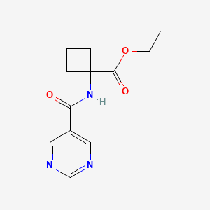 Ethyl1-(pyrimidine-5-carboxamido)cyclobutanecarboxylate