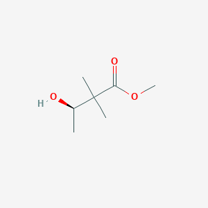 molecular formula C7H14O3 B8582438 Methyl (3R)-3-hydroxy-2,2-dimethylbutanoate CAS No. 158169-13-2