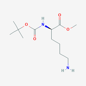 molecular formula C12H24N2O4 B8582470 (R)-Methyl 6-amino-2-((tert-butoxycarbonyl)amino)hexanoate 