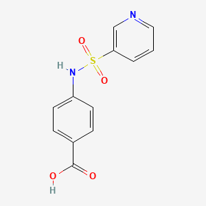 molecular formula C12H10N2O4S B8582492 4-(3-Pyridylsulfonamido)-benzoic acid 