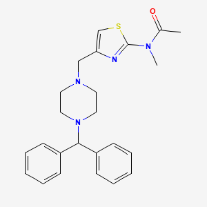 4-(4-benzhydrylpiperazin-1-ylmethyl)-2-(N-methylacetamido)thiazole