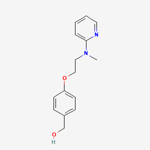 molecular formula C15H18N2O2 B8582607 (4-(2-(Methyl(pyridin-2-yl)amino)ethoxy)phenyl)methanol 