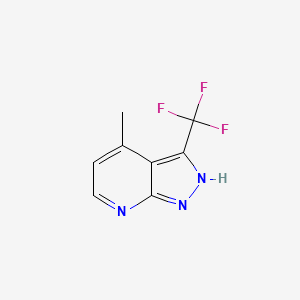 4-methyl-3-(trifluoromethyl)-1H-pyrazolo[3,4-b]pyridine