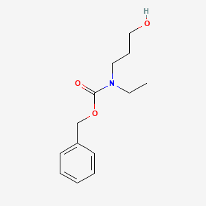 molecular formula C13H19NO3 B8582650 benzyl N-ethyl-N-(3-hydroxypropyl)carbamate 