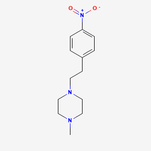 molecular formula C13H19N3O2 B8582651 1-Methyl-4-[2-(4-nitro-phenyl)-ethyl]-piperazine 