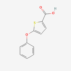 molecular formula C11H8O3S B8582683 5-Phenoxythiophene-2-carboxylic acid 