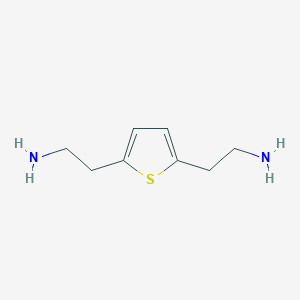 molecular formula C8H14N2S B8582719 2-[5-(2-Aminoethyl)-2-thienyl]ethylamine 