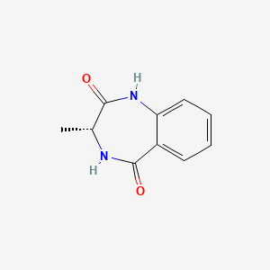 molecular formula C10H10N2O2 B8582763 (3R)-3-methyl-3,4-dihydro-1H-1,4-benzodiazepine-2,5-dione 