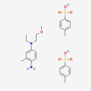 4-Amino-n-ethyl-n-(2-methoxyethyl)-m-toluidine di-p-toluene sulfonic acid