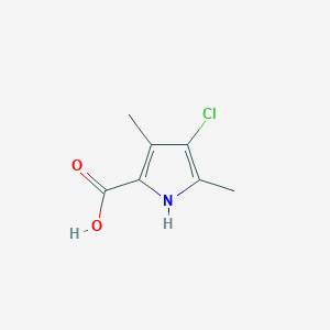 molecular formula C7H8ClNO2 B8582847 4-Chloro-3,5-dimethyl-1H-pyrrole-2-carboxylic acid 