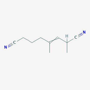molecular formula C10H14N2 B8582849 2,4-Dimethyloct-3-enedinitrile CAS No. 62722-57-0
