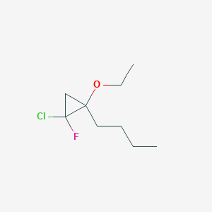 1-Butyl-2-chloro-1-ethoxy-2-fluorocyclopropane