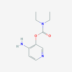 molecular formula C10H15N3O2 B8582851 4-Aminopyridin-3-yl diethylcarbamate CAS No. 142222-73-9