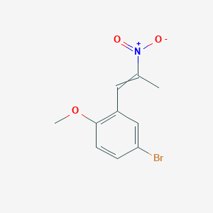 molecular formula C10H10BrNO3 B8582859 3-(2-Nitropropen-1-yl)-4-methoxybromobenzene 