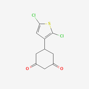 molecular formula C10H8Cl2O2S B8582884 5-(2,5-Dichlorothiophen-3-yl)cyclohexane-1,3-dione 