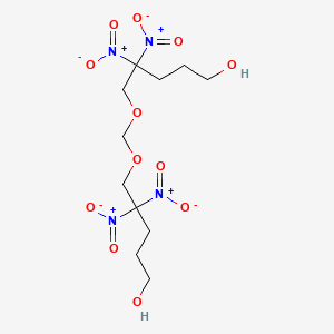 molecular formula C11H20N4O12 B8582892 5,5'-[Methylenebis(oxy)]bis(4,4-dinitropentan-1-ol) CAS No. 112160-76-6