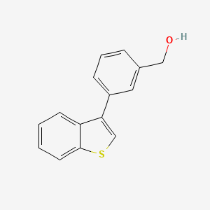 molecular formula C15H12OS B8582904 [3-(1-Benzothien-3-yl)phenyl]methanol 