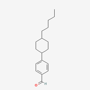 molecular formula C18H26O B8582908 4-(trans-4-pentylcyclohexyl)Benzaldehyde 