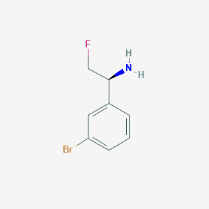 molecular formula C8H9BrFN B8582917 (S)-1-(3-bromophenyl)-2-fluoroethanamine 