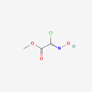 molecular formula C3H4ClNO3 B8582939 Methyl alpha-chloro-alpha-hydroximinoacetate 