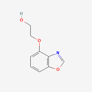 molecular formula C9H9NO3 B8582947 2-(1,3-Benzoxazol-4-yloxy)ethanol 