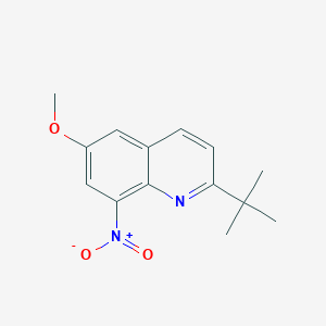 B8582961 2-tert-Butyl-6-methoxy-8-nitroquinoline CAS No. 655250-11-6