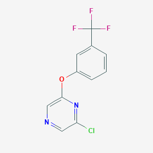 2-Chloro-6-[3-(trifluoromethyl)phenoxy]pyrazine