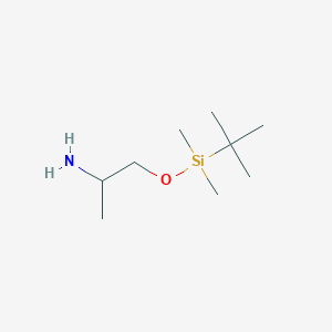 molecular formula C9H23NOSi B8582983 (S)-2-Amino-tert-butyldimethylsilyloxypropane 
