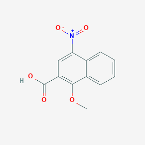 molecular formula C12H9NO5 B8583032 1-Methoxy-4-nitronaphthalene-2-carboxylic acid CAS No. 192385-07-2