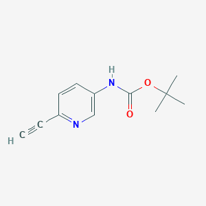 molecular formula C12H14N2O2 B8583041 Tert-butyl 6-ethynylpyridin-3-ylcarbamate 