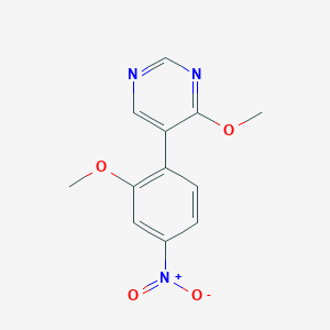 4-Methoxy-5-(2-methoxy-4-nitrophenyl)pyrimidine