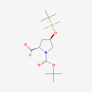 (2S,4R)-N-tert-butoxycarbonyl-4-tert-butyl-dimethylsiloxy-2-formylpyrrolidine