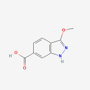 molecular formula C9H8N2O3 B8583055 3-methoxy-1H-indazole-6-carboxylic acid 