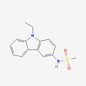 molecular formula C15H16N2O2S B8583086 N-(9-ethylcarbazol-3-yl)methanesulfonamide 