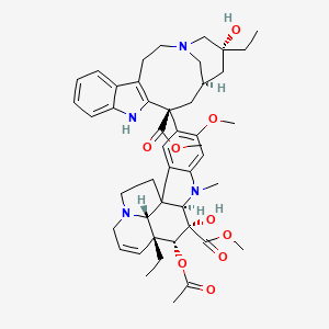 molecular formula C46H58N4O9 B8583095 Vinrosidinum 