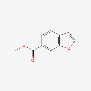 molecular formula C11H10O3 B8583099 Methyl 7-methyl-1-benzofuran-6-carboxylate 