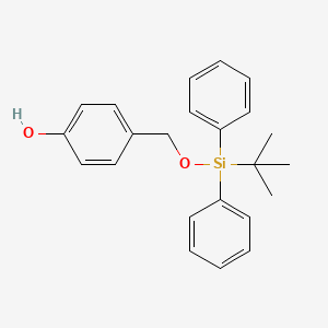 molecular formula C23H26O2Si B8583139 4-({[tert-Butyl(diphenyl)silyl]oxy}methyl)phenol CAS No. 113068-75-0