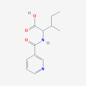 molecular formula C12H16N2O3 B8583146 3-Methyl-2-[pyridine-3-carbonyl-amino]-pentanoic acid 