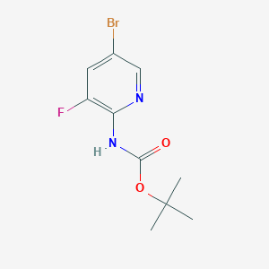 molecular formula C10H12BrFN2O2 B8583159 (5-Bromo-3-fluoro-pyridin-2-yl)-carbamic acid tert-butyl ester 