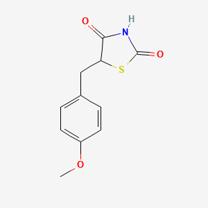 molecular formula C11H11NO3S B8583195 5-(4-Methoxybenzyl)-2,4-thiazolidinedione 