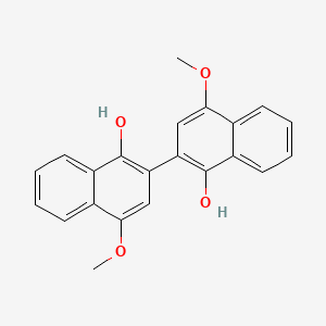 molecular formula C22H18O4 B8583221 4,4'-Dimethoxy[2,2'-binaphthalene]-1,1'-diol CAS No. 82663-57-8